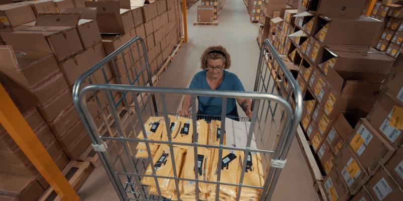Mitarbeiter pick & pack